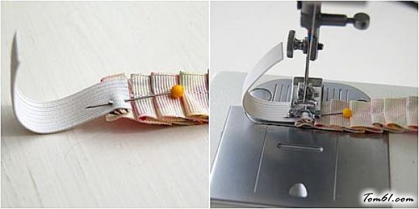 田园风格布艺手链编法和编织教程图片7