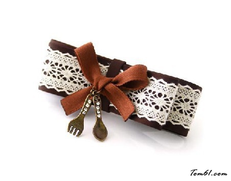 蝴蝶结发夹的编法和编织教程