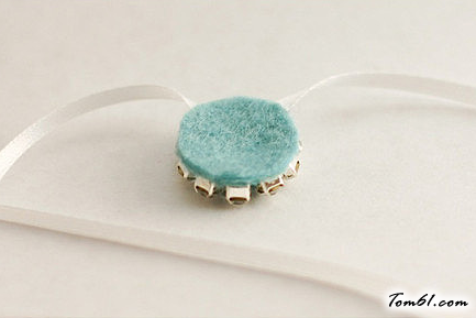 华丽水钻项链的编法和编织教程 图片7