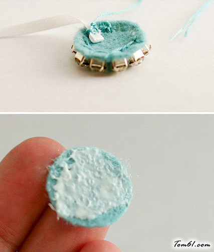 华丽水钻项链的编法和编织教程 图片6