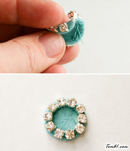 华丽水钻项链的编法和编织教程 图片4