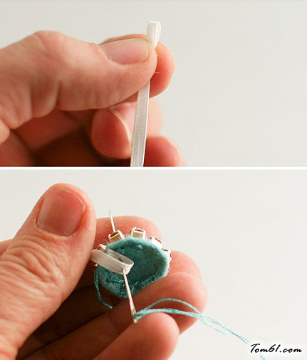 华丽水钻项链的编法和编织教程 图片5