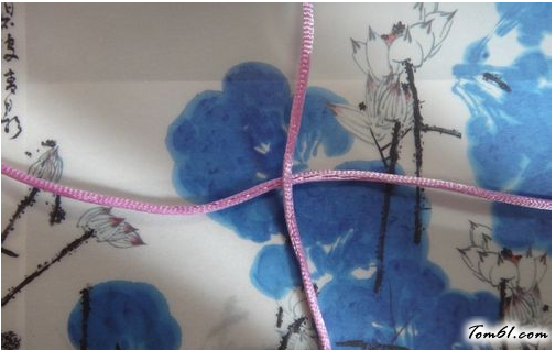 吉祥结玫瑰花的编法和编织教程图片2