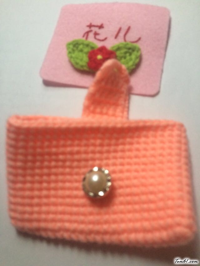 萌萌的卡包的编法和编织教程图片10