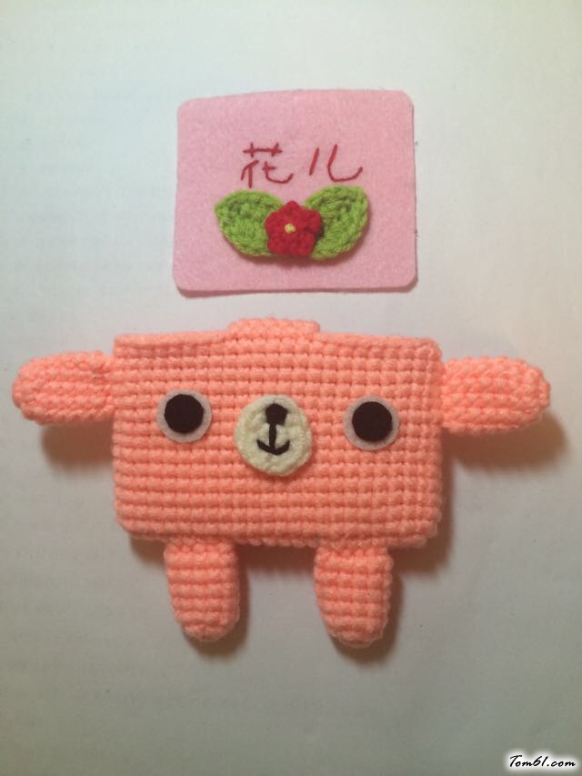 萌萌的卡包的编法和编织教程图片15