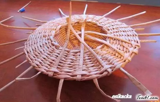 纸编草帽的编法和编织教程图片19