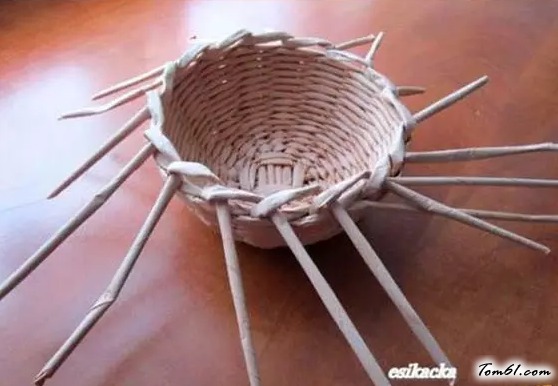 纸编草帽的编法和编织教程图片14