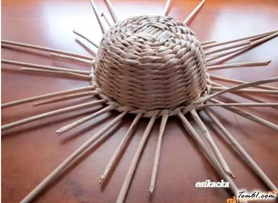 纸编草帽的编法和编织教程图片17