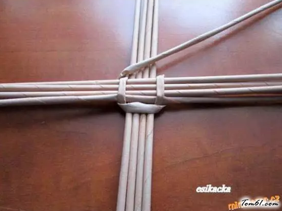 纸编草帽的编法和编织教程图片7