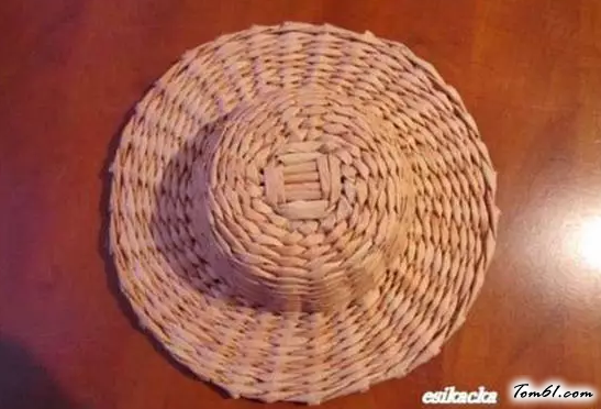 纸编草帽的编法和编织教程