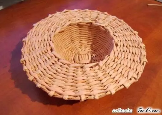 纸编草帽的编法和编织教程图片21