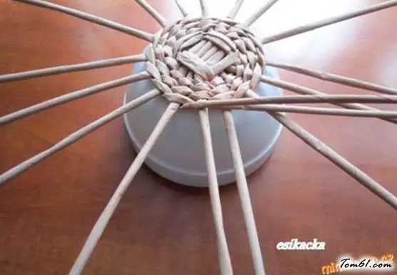 纸编草帽的编法和编织教程图片10