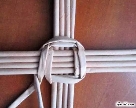 纸编草帽的编法和编织教程图片8