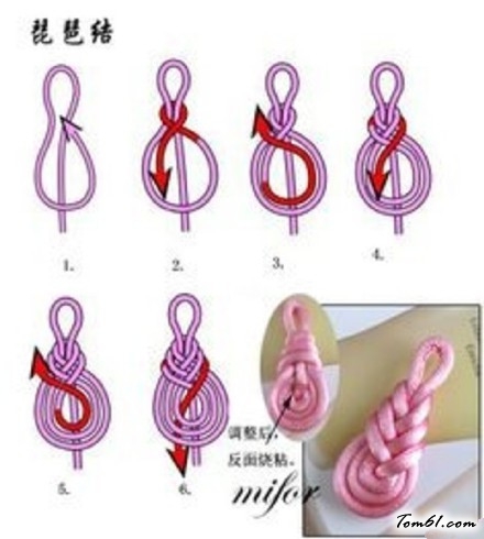 各种绳结的方法的编法和编织教程