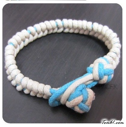 绳结手链的编法和编织教程
