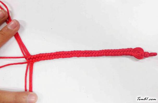 双联手链的编法和编织教程图片6