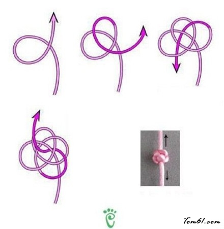 各种绳结的方法的编法和编织教程图片7