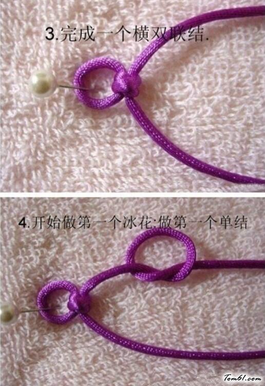 花结手链的编法和编织教程图片2