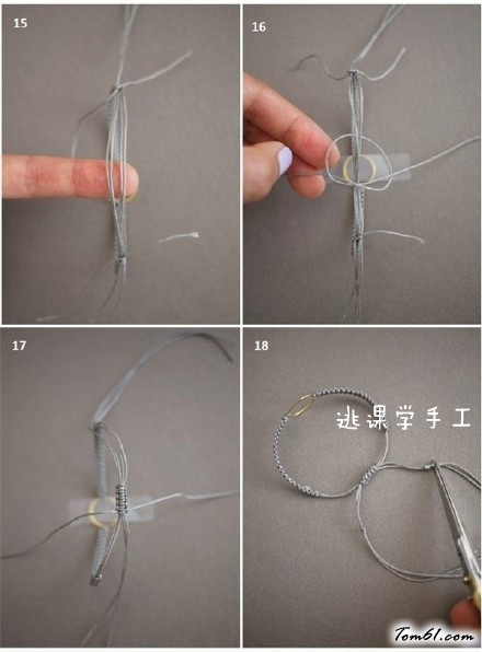 对戒手绳的编法和编织教程图片8