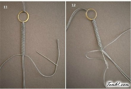 对戒手绳的编法和编织教程图片6