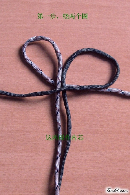 伞绳编织手链的编法和编织教程图片1