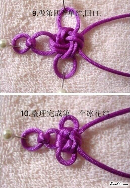 花结手链的编法和编织教程图片5
