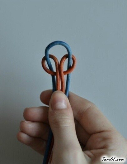 双色手绳编织的编法和编织教程图片2