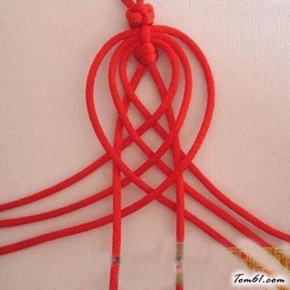 中国结编织手链的编法和编织教程图片4