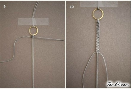 对戒手绳的编法和编织教程图片5