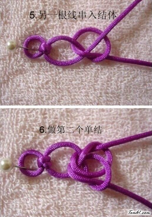 花结手链的编法和编织教程图片3