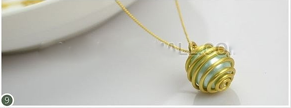 绕线珍珠坠子的编法和编织教程