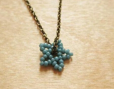 串珠五角星的编法和编织教程