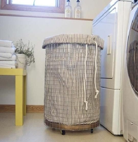 洗衣筐收纳筐的手工制作教程图解