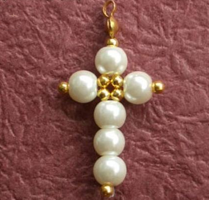 串珠饰品耳环的编法和编织教程