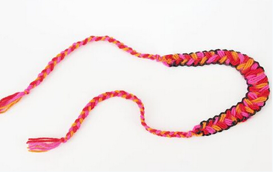 个性摇滚项链的编法和编织教程