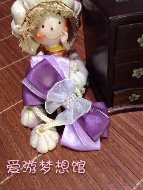 紫色雪纱淑女的编法和编织教程
