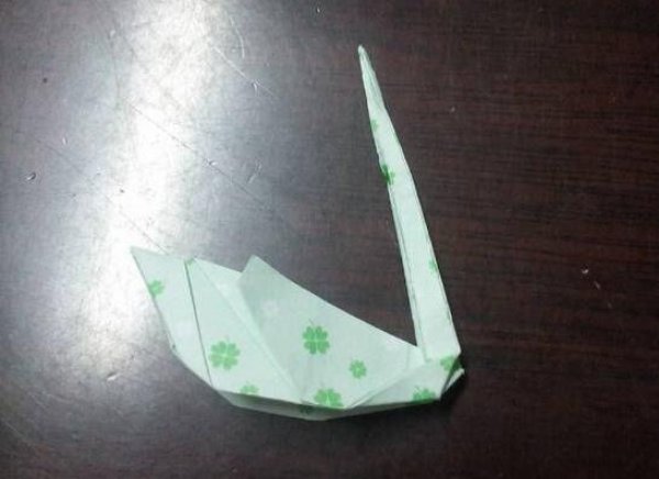 优雅的天鹅折纸方法 怎么折出一只天鹅图片12