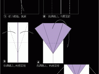 女生制服的折纸图解与方法教程