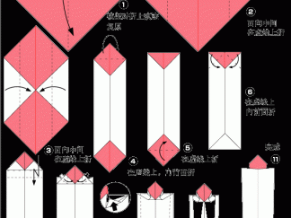 蜡烛的折纸图解与方法教程