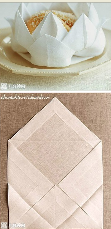 简单的折纸大全图解-莲花包纸图片1