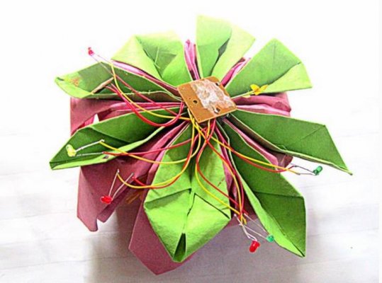 莲花折纸大全 实用莲花灯图片16