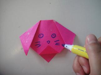 可爱狗头折纸图解与方法教程