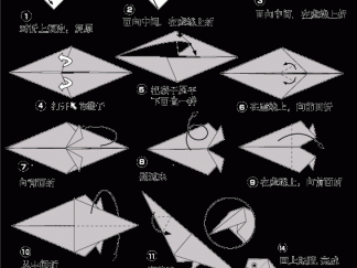 乌鸦折纸图解与方法教程