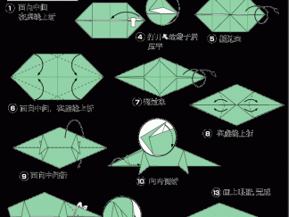 变色龙折纸图解与方法教程