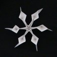立体雪花怎么折，菱形雪花折纸方法图片1