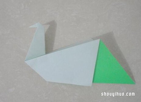 折纸水鸟的方法图解 图片9