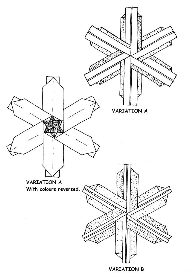 雪花怎么折，2种雪花折法教程图片5