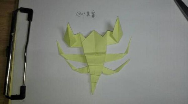 蝎子的折纸图解 怎么折出一只纸蝎子1图片14