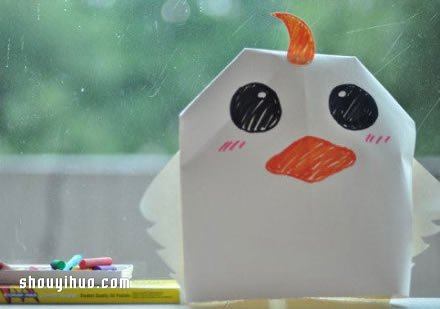 简单折纸制作好玩动物帽子的方法步骤图片1