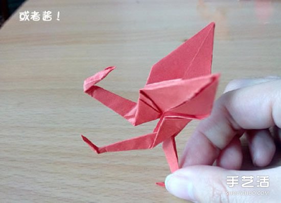 折纸猥琐鹤的方法图解图片24
